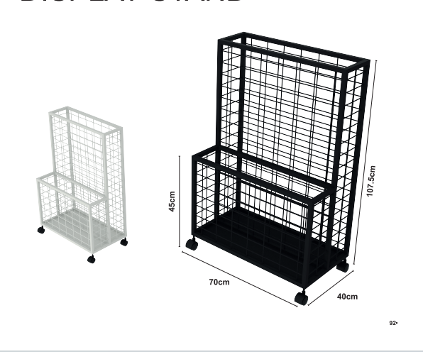 Light Tube Display Stativ