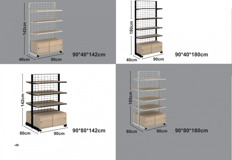 Små træhylder + kabinet